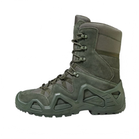 Bottes tactiques de sécurité pour l'extérieur, chaussures de randonnée imperméables en cuir microfibre unisexe, antidérapantes