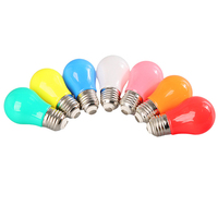 Ampoule LED globe colorée A50 E27 3W 220V Blanc Rouge Bleu Vert Jaune Rose Lumière décorative pour bar et éclairage de fête