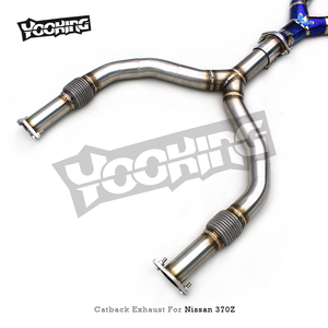 Race hệ thống ống xả Y ống cho Nissan 370Z 3.7L V6 2008 2021 thể thao xe Titan Ống valvetronic catback Muffler với MP lời khuyên - Product Image 2