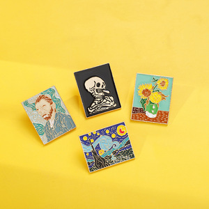 Factory Custom Design Cartoon Enamel Pin Backing Card Metal Lapel Anime Personalized Metal Badge and Pin Hard Custom Enamel Pin