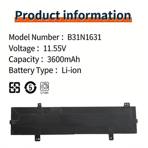 Batterie d'ordinateur portable B31N1631 pour <span class=keywords><strong>Asus</strong></span> <span class=keywords><strong>VivoBook</strong></span> <span class=keywords><strong>15</strong></span> X505ZA X505BA X505BP F505 F505ZA F505BA X505ZA-BQ012T X505BA-1A - Product Image 3