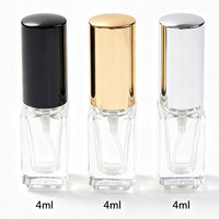 Mini flacons de parfum carrés en verre vides 3ml 4ml 5ml 10ml avec pulvérisateur rectangulaire pour aromathérapie Guangzhou Huiyu Packaging Voyage