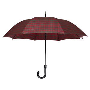 Parapluie de golf coupe-vent en fibre de verre de 27 pouces avec logo personnalisé, tissu pongé 190T imperméable, poignée en J, manuel/automatique, pour voyage - Product Image 1