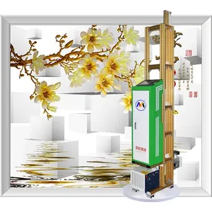 ZKMC Art Robot Multi Function Multi Color UV Ink Direct to Wall 3D Vertical Wall Printer For Any Flat Materials