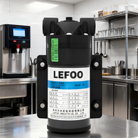 LEFOO Pompe de surpression d'eau à membrane 24V DC 50GPD Osmose inverse Petite pompe à eau pour distributeur d'eau potable direct
