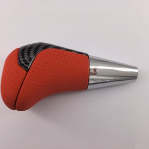 For Toyota Car <b>Gear</b> <b>Knob</b> Carbon Fiber Red Ergonomic Shift <b>Knob</b> For Highlander HILUX REVO Automatic Transmission - Product Image 2