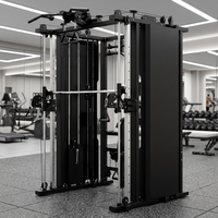 Máquina Smith Multifuncional TZFITNESS con Cable Crossover, Power Rack y Estación de Dominadas, Todo en Uno