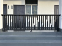 Balustrades et mains courantes en alliage d'aluminium pour escaliers de terrasse extérieurs de balcon de villa-Design contemporain