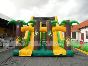 2021 Nhà Máy Hot Inflatable Đúp Tráng Men Nhôm Trượt Ngoài Trời Vẽ Inflatable Bouncer Slide - Product Image 4