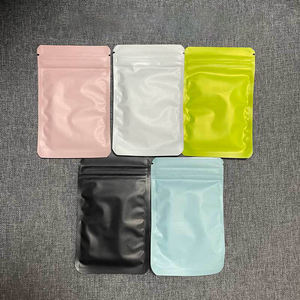 Transparent Color Poly CPP Opp Pe Pvc Clear Frosted Plastic Colour Clothing Custom Logo Packaging Plastic <b>Zipper</b> Bag - Product Image 2