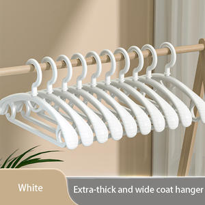 Cintres en plastique colorés antidérapants avec crochets pour le rangement des pantalons et des vêtements - Product Image 6