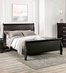 Black Modern Adjustable <b>Convertible</b> Soft <b>Bed</b> Queen Size High Quality Bedroom Furniture - Product Image 2