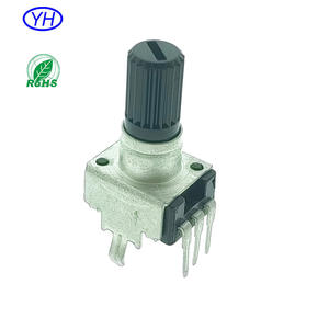 Potentiomètre linéaire rotatif en carbone Yh Brand avec axe en plastique, échantillons gratuits, 9mm B103 B104 B503 10k 20k 100k 50k WH9011 - Product Image 1