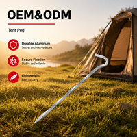 Accessoires de tente usine randonnée Aluminium Twist carré tente piquets fournisseur vente en gros Camping tente vis piquets fabricants