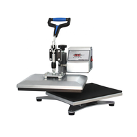 Presse à chaleur manuelle rotative portable A4 avec écran tactile pour l'impression de t-shirts, design ergonomique