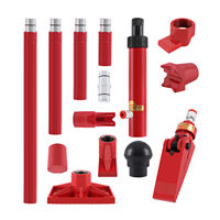 Kit de cric hydraulique portable 10 tonnes pour réparation de carrosserie automobile avec mallette pour réparation de véhicules
