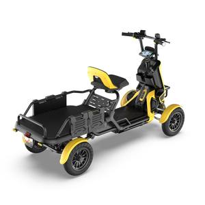 Vancoor, 48V, 500W, batería de litio, 13 pulgadas, neumático, scooter de movilidad hidráulica, scooter de golf eléctrico de 4 ruedas para ancianos, carrito de verduras - Product Image 4