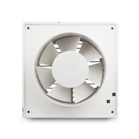 Ventilateur d'extraction mural ANGEGA VF-M6 de 6 pouces, en plastique ABS avec volet et interrupteur à chaud pour la ventilation de cuisine, salle de bain et maison