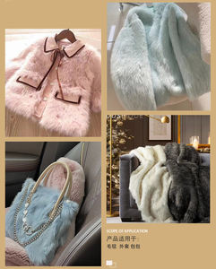 RTS 100% полиэстер 35 мм длинный ворс плюшевая ткань для сумки/игрушек - Product Image 6