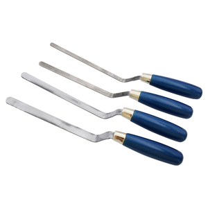 Outils de maçonnerie industriels de 12 mm, manche en bois, truelle de maçonnerie, acier au carbone, acier inoxydable, truelle à calfeutrer, plâtre - Product Image 4