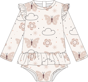 <span class=keywords><strong>Maillot</strong></span> <span class=keywords><strong>de</strong></span> <span class=keywords><strong>bain</strong></span> pour bébé fille <span class=keywords><strong>de</strong></span> haute qualité, doux, à séchage rapide, avec un adorable imprimé papillon, protection solaire pour l'été - Product Image 3