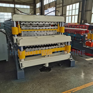 Nouvelle conception de machine de formage automatique de tuiles à triple couche, machine de formage de tuiles en acier galvanisé Tr5 Waves - Product Image 5