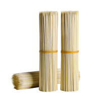 Brochettes de barbecue en bambou naturel écologiques de qualité alimentaire, pointues, biodégradables, portables, pour le camping en plein air, pour grillades au charbon de bois