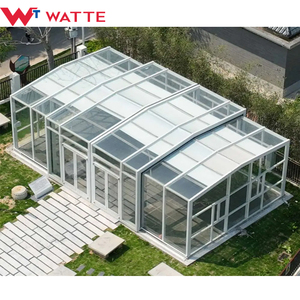 Auto retráctil <span class=keywords><strong>de</strong></span> aluminio Sun Room eléctrico móvil al aire libre Patio Veranda porche recinto plano para Patio Veranda porche jardín - Product Image 2