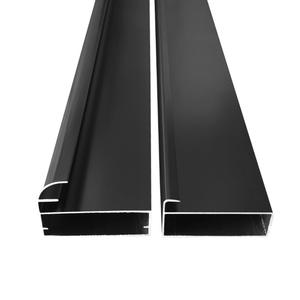 Profils de cadre de porte de vitrine en verre de 45 mm de large, portes de meuble en aluminium d'Arabie Saoudite, profils en aluminium pour portes en verre - Product Image 1