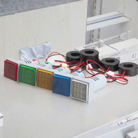 LED 22mm tampilan Digital Mini transformator arus AC DC hz Meter lampu Voltmeter pengukur tegangan Meter dengan indikator