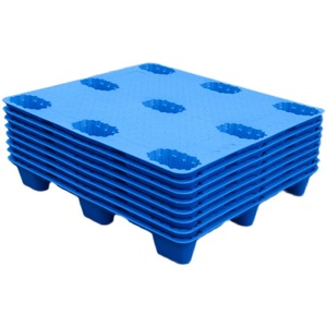 พาเลทพลาสติกขึ้นรูป 9 ขา ขนาด 1212 แบบหน้าเดียว 4 ทิศทาง สำหรับงานอุตสาหกรรม ป้องกันความชื้น สำหรับการขนส่งและจัดการโลจิสติกส์ - Product Image 2