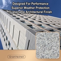 Protection hautement efficace, revêtement de façade de bâtiment en texture granit, pierre artificielle décorative, panneau mural extérieur, extérieur