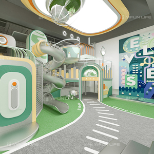 Di alta qualità parco giochi interattivi al coperto Soft Play attrezzature <span class=keywords><strong>per</strong></span> l'intrattenimento dei <span class=keywords><strong>bambini</strong></span> con un ristorante simulato - Product Image 2