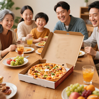 Fabbrica di produzione spot all'ingrosso scatole di pizza di alta qualità di varie dimensioni può essere personalizzato pizza packaging