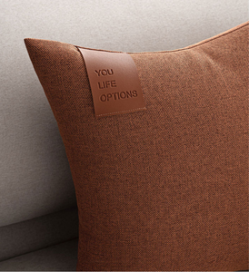 Housses <span class=keywords><strong>de</strong></span> coussin carrées modernes personnalisables pour canapé et tête <span class=keywords><strong>de</strong></span> <span class=keywords><strong>lit</strong></span>, en fausse soie, pour usage domestique et hôtelier, vente en gros, étiquettes, logos, texte personnalisé DIY - Product Image 4