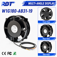 Ventilador de Refrigeración Compacto EC W1G180-AB31-19, Rendimiento de Refrigeración Industrial Duradero, Refrigeración para Gabinetes de Servidores, Circulación de Aire Confiable