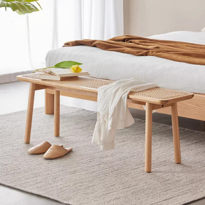 <span class=keywords><strong>Banc</strong></span> long convertible réglable en <span class=keywords><strong>bois</strong></span> massif, style moderne et simple, pour salle à manger, chambre ou entrée, en chêne - Product Image 3