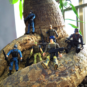 Ensemble de 6 figurines de soldats de l'armée des forces spéciales figurines militaires en PVC et en plastique avec armes <span class=keywords><strong>jouet</strong></span> pour enfants - Product Image 4
