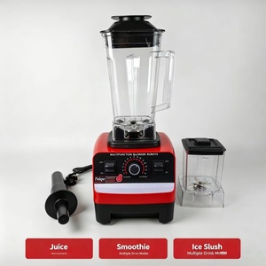 Licuadora Eléctrica <span class=keywords><strong>de</strong></span> Cocina 2 en 1 con Doble Jarra, para Jugos y Smoothies, 10+ Velocidades, 4500W, Carcasa <span class=keywords><strong>de</strong></span> Plástico, para Uso Doméstico - Product Image 5