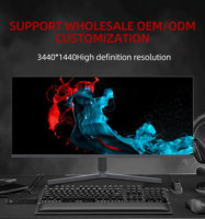 Fábrica de China Monitor negro de 34 pulgadas Monitor de computadora PLANO 4K de bajo brillo para oficina