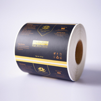 Étiquette biodégradable personnalisée et écologique, autocollants, étiquette autocollante en relief mat brillant, étiquette cosmétique étanche en feuille d'or