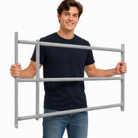 Barrière de sécurité pour fenêtre anti-enfant avec fonction télescopique, barre de sécurité extensible, grille en forme de ciseaux mobile