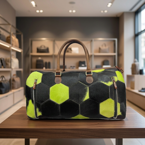 Bolso de Mano de Viaje Deportivo de Lujo en Cuero Vacuno Genuino, Cierre de Cremallera Larga, Impermeable, de Alta Calidad y Gran Capacidad para Ropa - Product Image 2