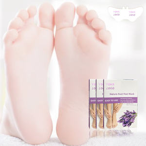 Etiqueta privada Lavanda <span class=keywords><strong>Mascarilla</strong></span> <span class=keywords><strong>para</strong></span> <span class=keywords><strong>pies</strong></span> Exfoliante Grieta Talón Peel Hidratante Spa Cuidado <span class=keywords><strong>para</strong></span> <span class=keywords><strong>pies</strong></span> - Product Image 1