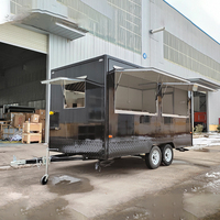 Offre Spéciale YITUO YT-FS400 acier galvanisé certifié CE café chariot de nourriture remorque rue Pizza camion de nourriture chariot de crème glacée