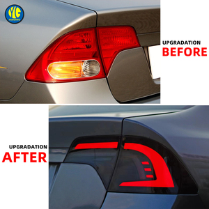 YU GUANG para <span class=keywords><strong>Honda</strong></span> <span class=keywords><strong>Civic</strong></span> 8ª Gen 2006-2011 Luces Traseras LED, Calaveras con Flujo Secuencial, Lámparas Traseras de Actualización Plug and Play - Product Image 3