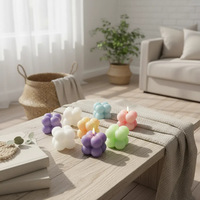 Bougies d'aromathérapie en cire de soja en forme de bulle, cubes parfumés créatifs, barres parfumées pour les fêtes, faites à la main, Thanksgiving, Diwali, Noël