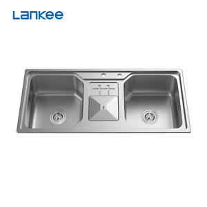 Lavello a Doppia Vasca in Acciaio Inox con Bidone Antigoccia per <span class=keywords><strong>Cucina</strong></span> - Product Image 2