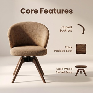 Chaise de salle à manger en bois massif, style nordique moderne, rembourrée, pour la maison, les restaurants, les écoles, les appartements et les bars. - Product Image 3