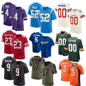 على استعداد للشحن الأسود تشارلز وودسون البحرية نوعية جيدة مخيط الكلية الأمريكية لكرة القدم جيرسي - Product Image 6